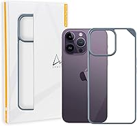 Vista 11 de ARMOR Funda Signature para iPhone 14 Pro (transparente con cinta gris)
