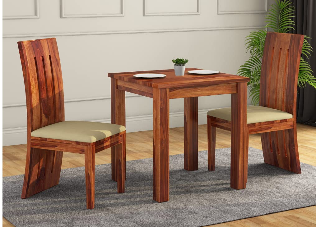 Woody Furniture™ Solid Sheesham Wood Dining Table 2 Seater | Dinning Table with Chairs | 2 Seater Dining Table Set for Restaurant & Cafe | Dinner Table 2 Seater | Honey Teak Finish (B0CHF3KM5C) Amazon Price History, Amazon Price Tracker