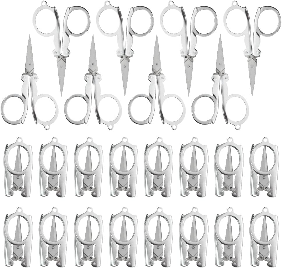 Amazon.com: 50 Pcs Mini Folding Scissors Small Foldable Travel ...