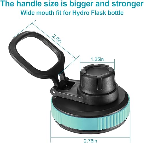 Miniatura 2 de Tapa de boquilla para botellas de agua deportivas de boca ancha Hydro Flask, accesorios de tapa de repuesto para tapa Hydro Flask Chug con mango