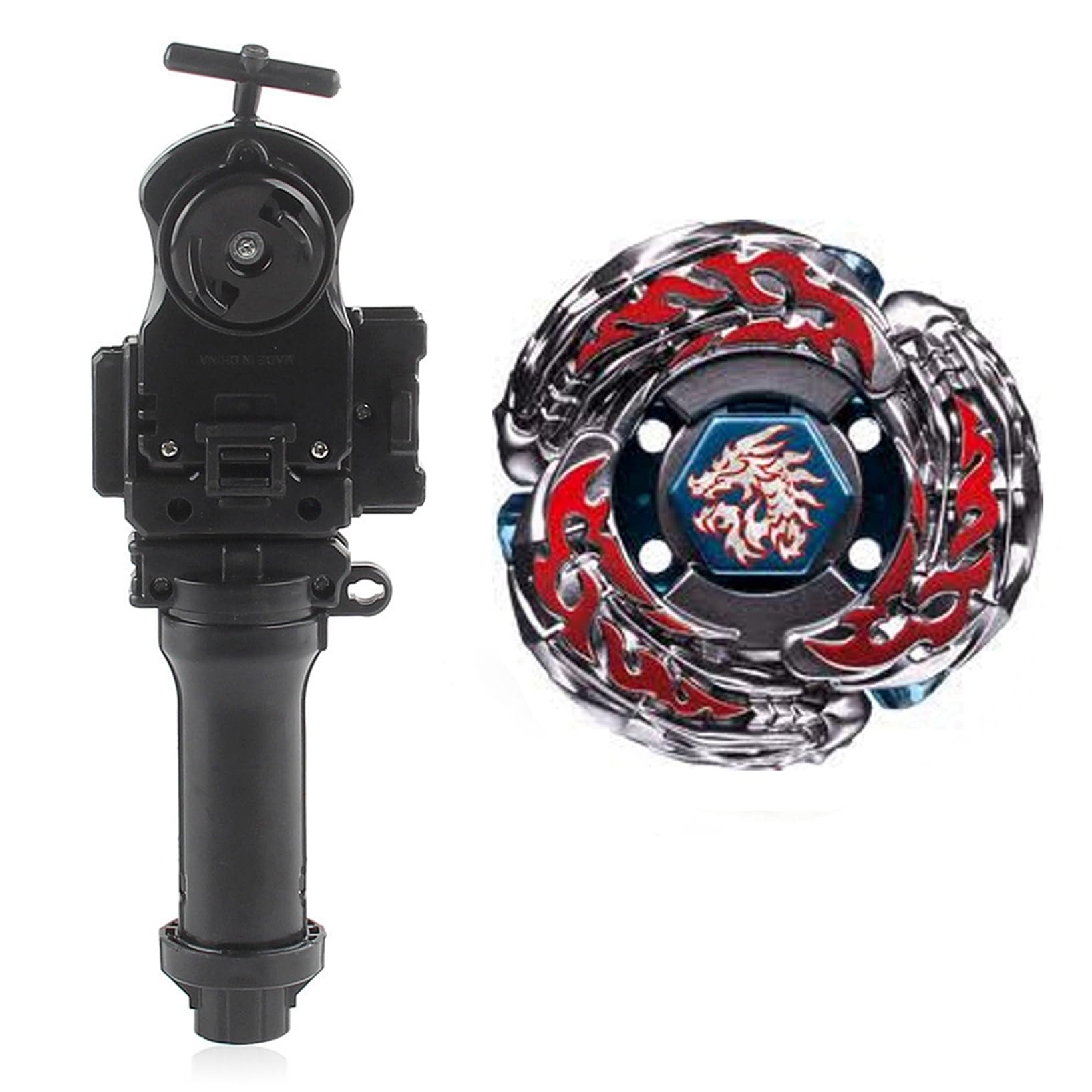 TOPGYRO X Battling Toys - Bey Battle Game Top Blade High Performance BB108 L-Drago Destroy F:S Destructor Metal Fusion Gyro Toys with String Black