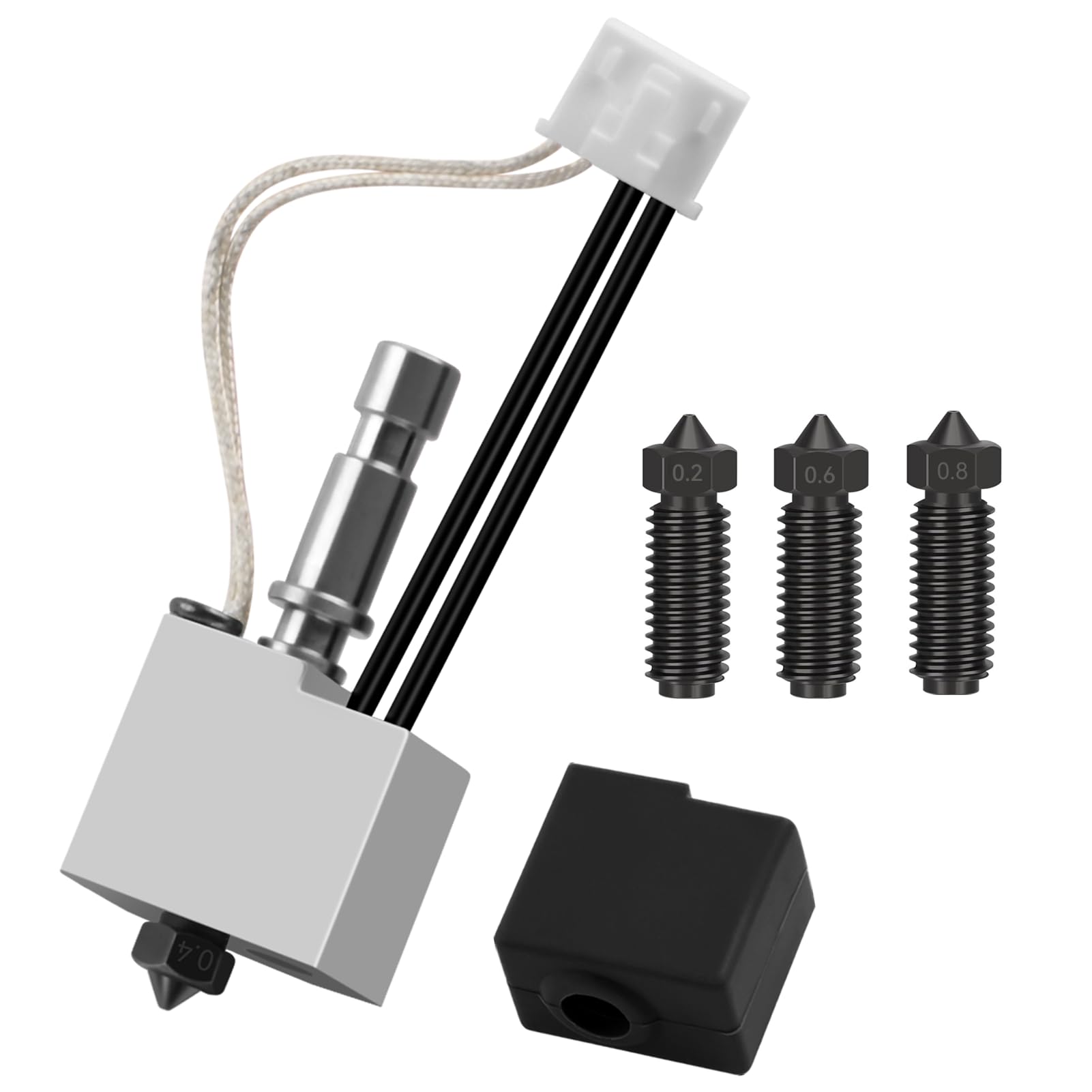 ENOMAKER Hotend Kit for Anycubic Kobra S1 Combo/S1C 3D Printer with Hardened Steel Nozzle 0.2,0.4,0.6,0.8mm,Cobra S1 Easy Swap Hot End Replacement,320