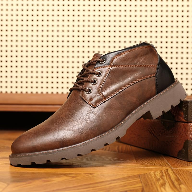 Mens Fashion Oxfords Casual Dress Shoes Business Office Classic Modern Dress Shoes for Gentleman Leather Shoes3