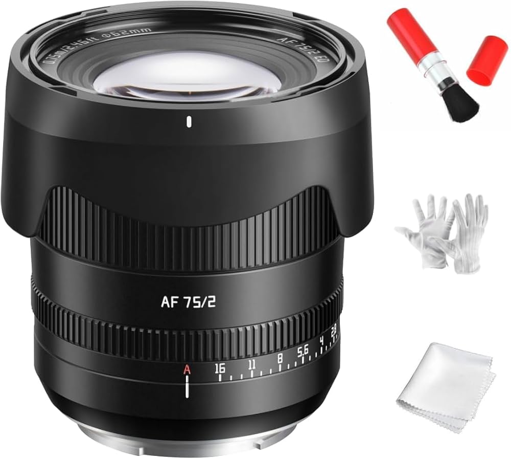 TTartisan AF 75mm F2 Lマウント TTARTISAN AF 75mm F2 Vollformat-Autofokusobjektiv für Sony E