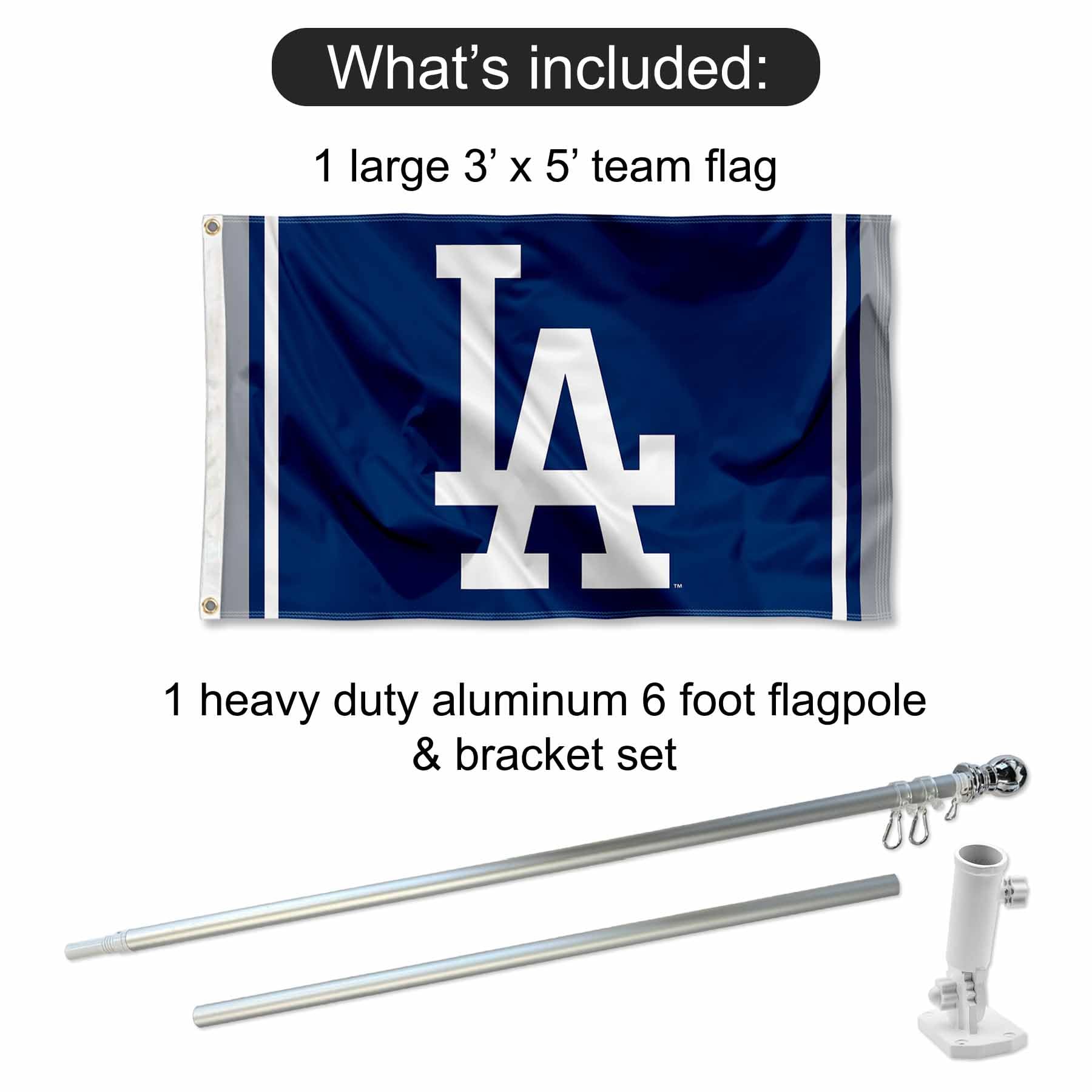 dodgers fishing pole Los Angeles Flag and Bracket Set : Sports & Outdoors these dodgers are a Deadly Tackle Lure Building // Laser 3.5 Inch (90mm):Carbon Blue Back