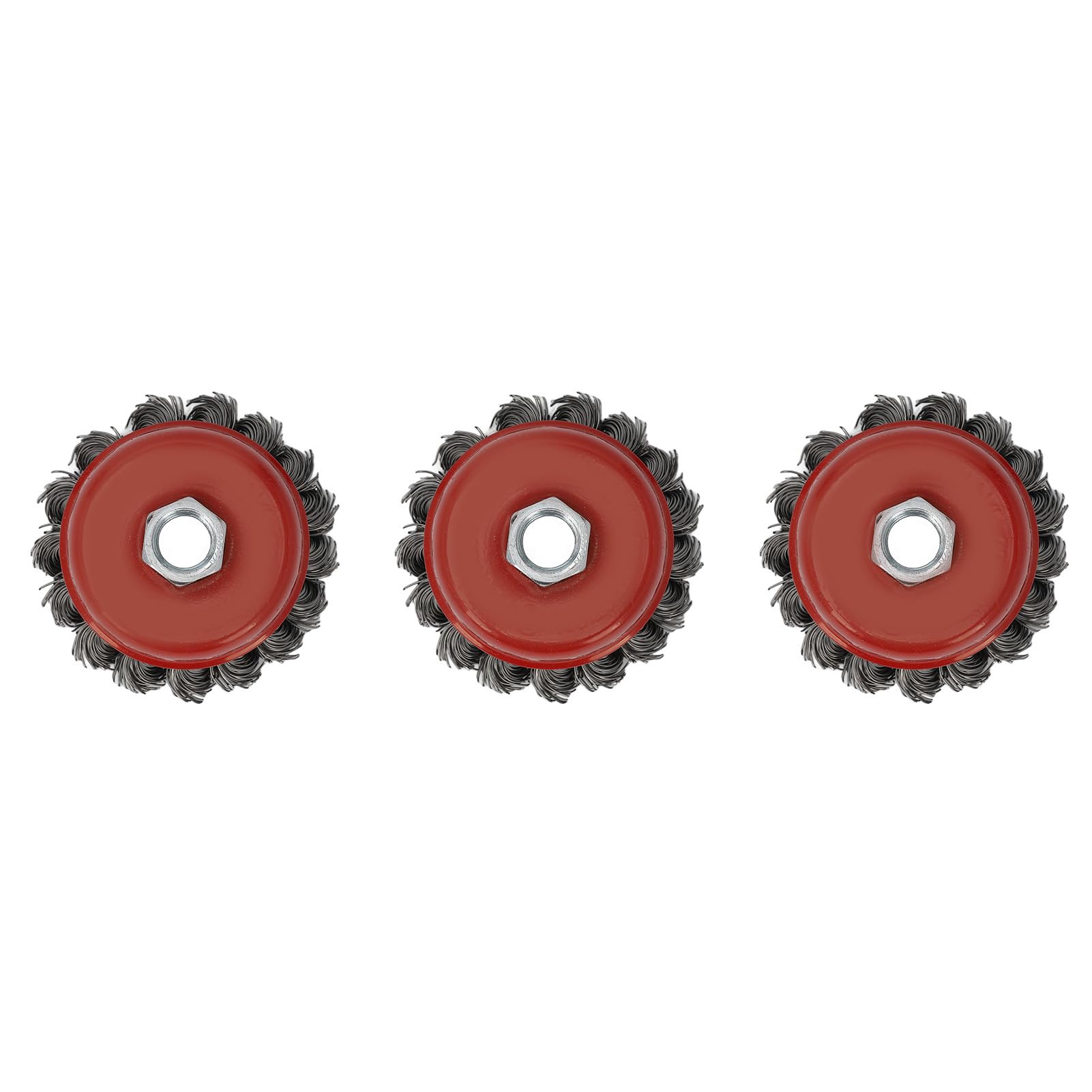 Brosses Plates Sur Tige RBU Non Torsadées - Matière Brosse : Fil Acier Qte 10 Diam Tige Mm 6 96099289