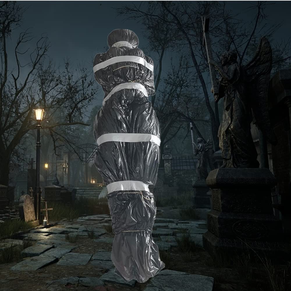 MDJINRUIXI Halloween Decorations Deaths Victims Props,Scary Fake Corpse,Creepy Halloween Inflateble Assembly Fake Human Body for Indoor Outdoor