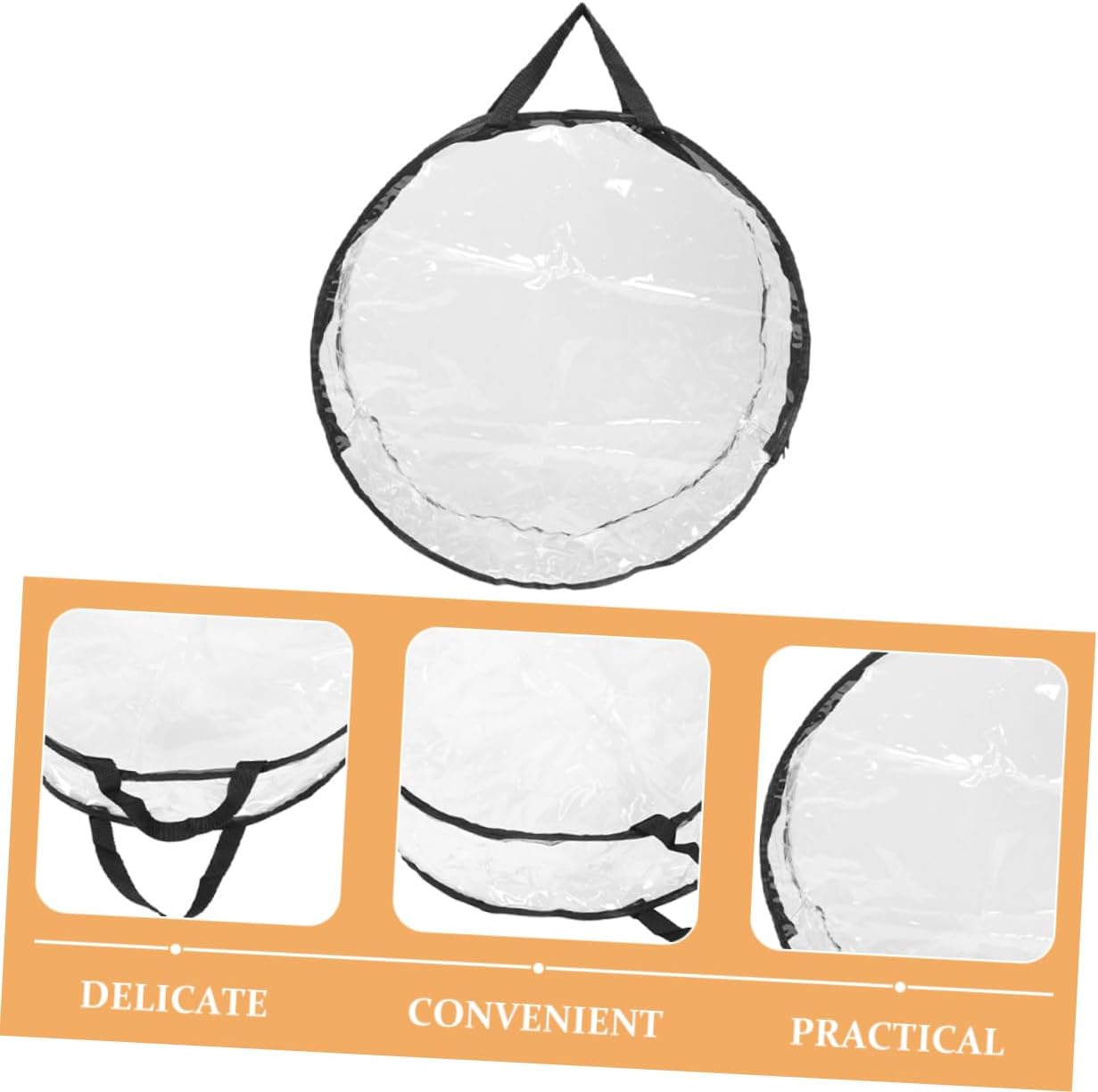 PRETYZOOM Christmas Wreath Storage Bag Capacity Packing Bag for Xmas Decorations Visible Design to Holiday Wreaths Damage and