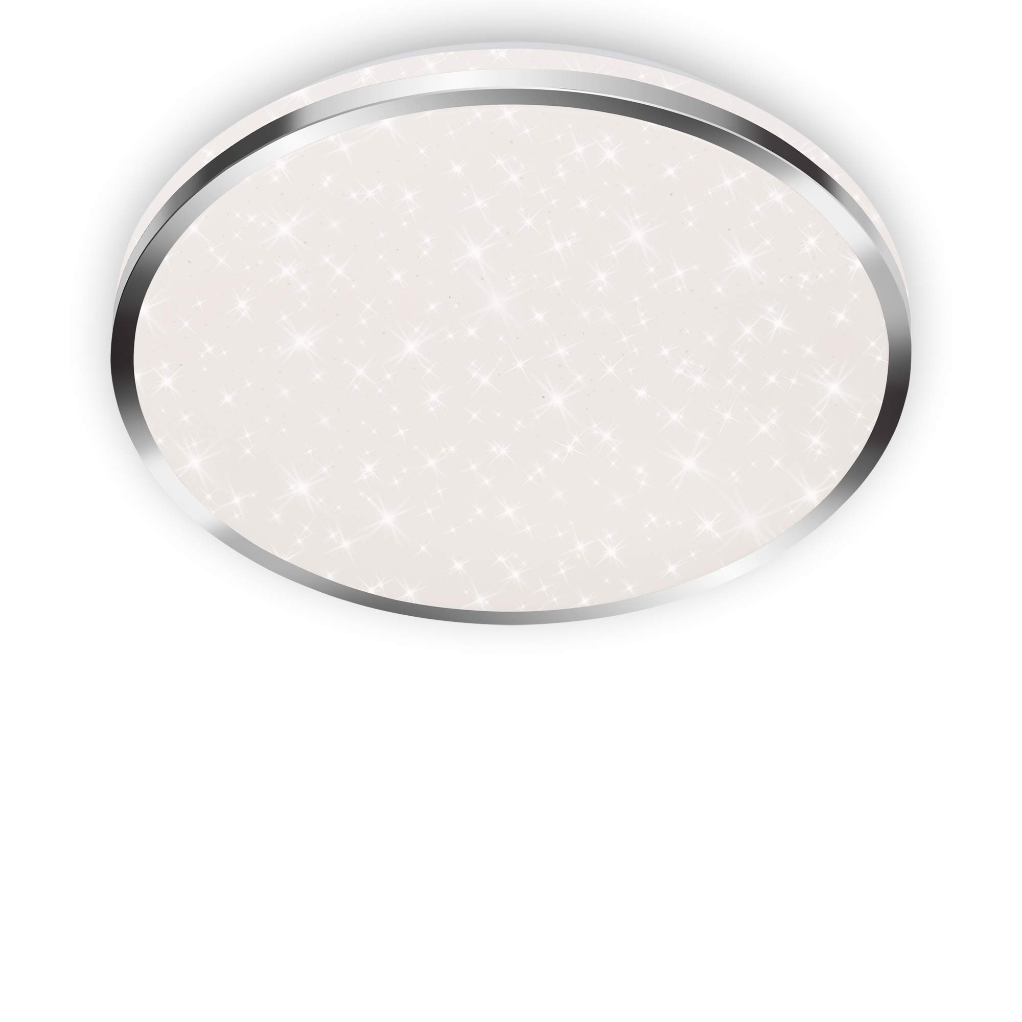 Briloner Acorus Led Ceiling Light, Ip44, Star Decor, Ø 33 Cm