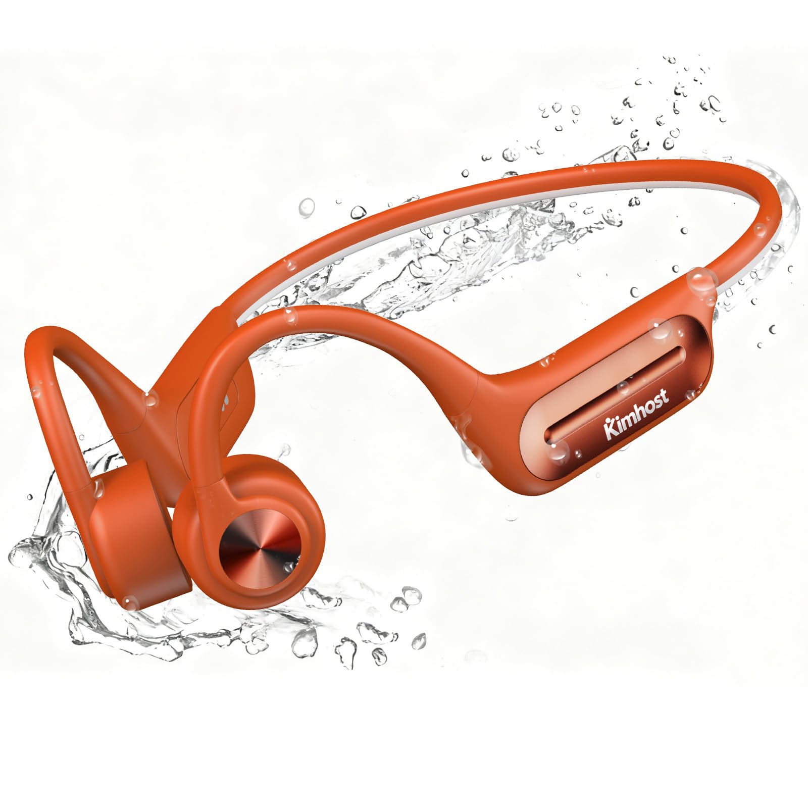 Knochenschall Kopfhörer Schwimmen – IP68 Wasserdicht, Bluetooth 5.4 Sport Kopfhörer mit 32GB MP3-Player, Open-Ear Headset für Unterwasser, Laufen, Radfahren & Fitness