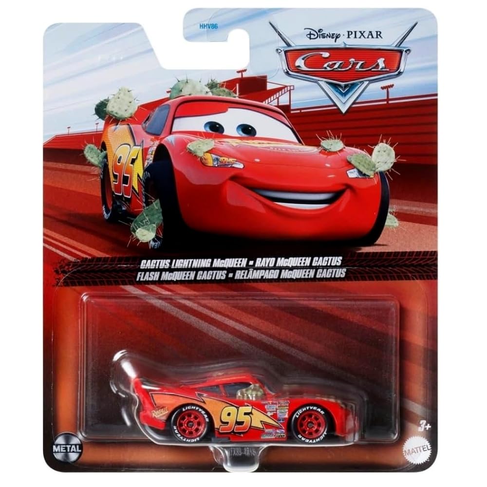 Disney Pixar Cars 1:55 Die Cast - Cactus Lightning McQueen, 20.32 cm x 8.89 cm x 8.89 cm - Image 2