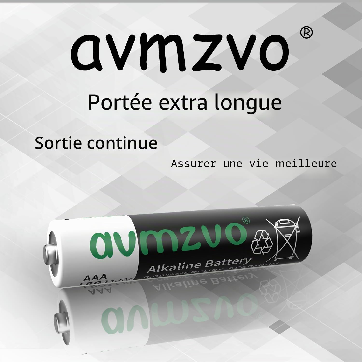 Piles AAA LR03, Lot de 400, 1,5 V, Puissance Durable, alcalines, puissantes, Peuvent être utilisées pour Les Jouets, Les réveils et Autres appareils électroniques