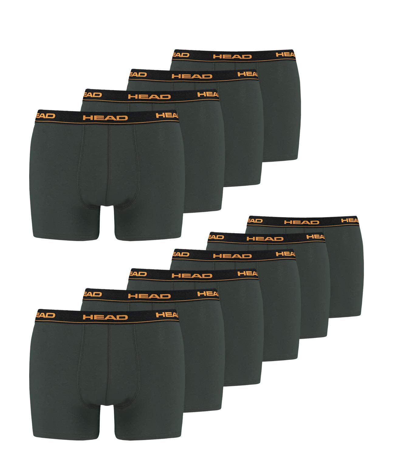 HEAD Boxershorts voor heren, katoen, stretch, 891003001, 10 stuks