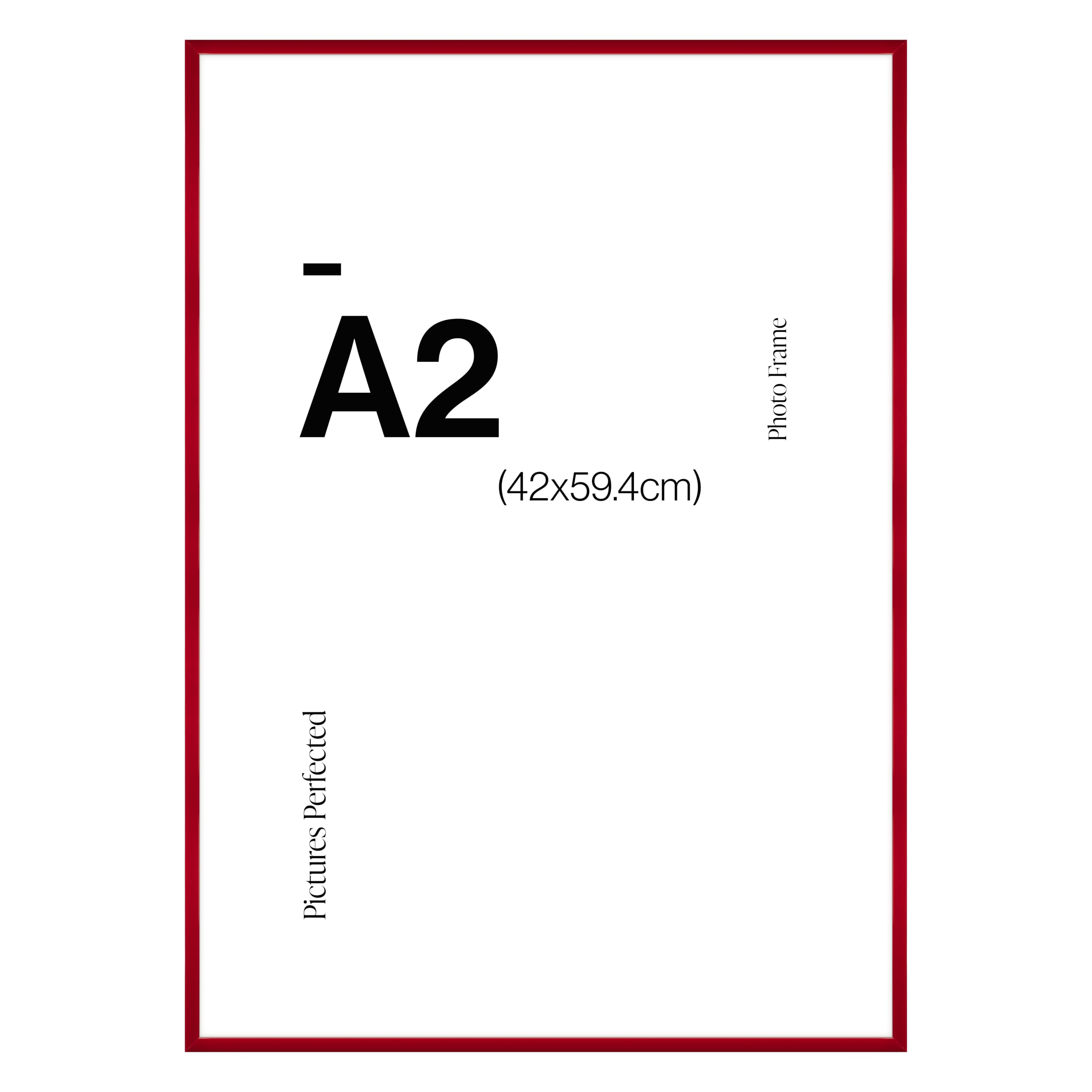 Modern Red A2 Photo Frame for A2 (42 x 59.4cm) Photos or Pictures