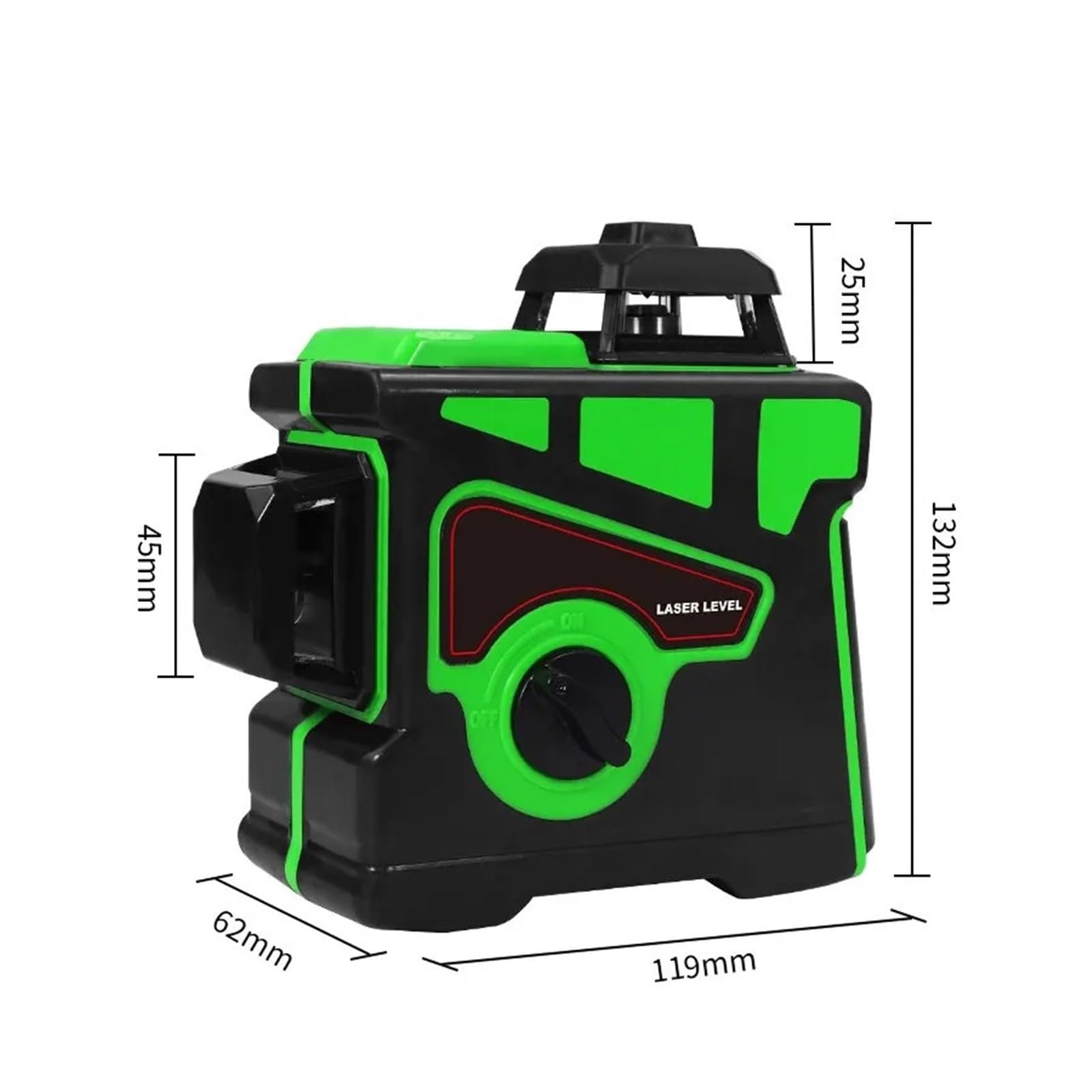 Niveau laser, Niveau Laser 12 Lignes 3D Auto-ant 360 Croix Horizontale Et Verticale Ligne De Faisceau Vert Super Puissante,pour le travail du bois