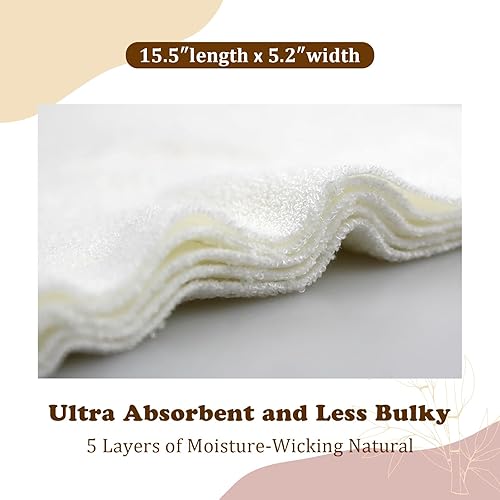 Miniatura 9 de Mama Koala Forros de pañales naturales desechables para pañales de tela, 200 hojas (paquete de 2)