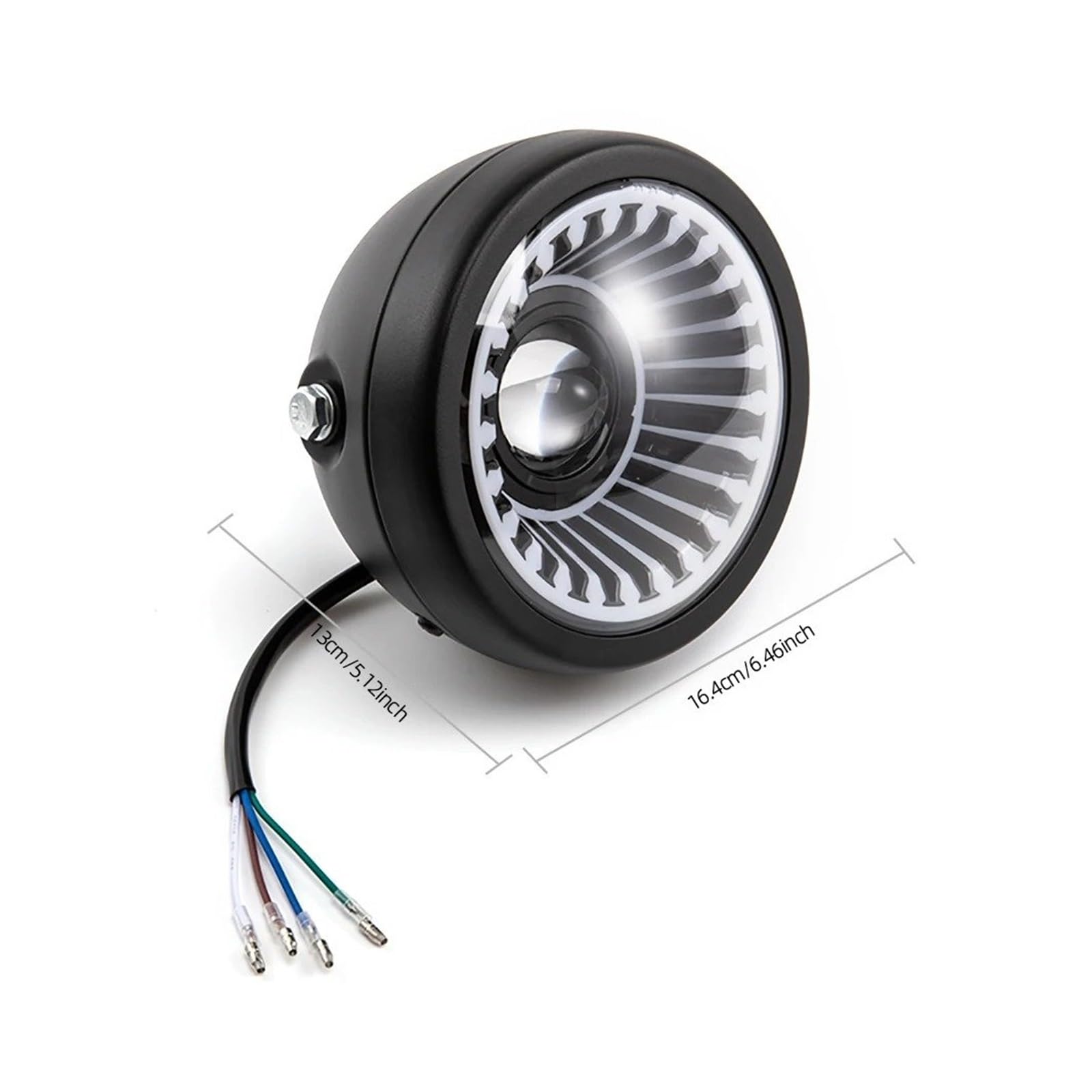 Per Sporter Per Softtail Per Choppers Per Moto Per Custom 6.5'' Vintage LED Universale Per Faro Per RGB Fascio Alto E Basso Fari Per Motociclette