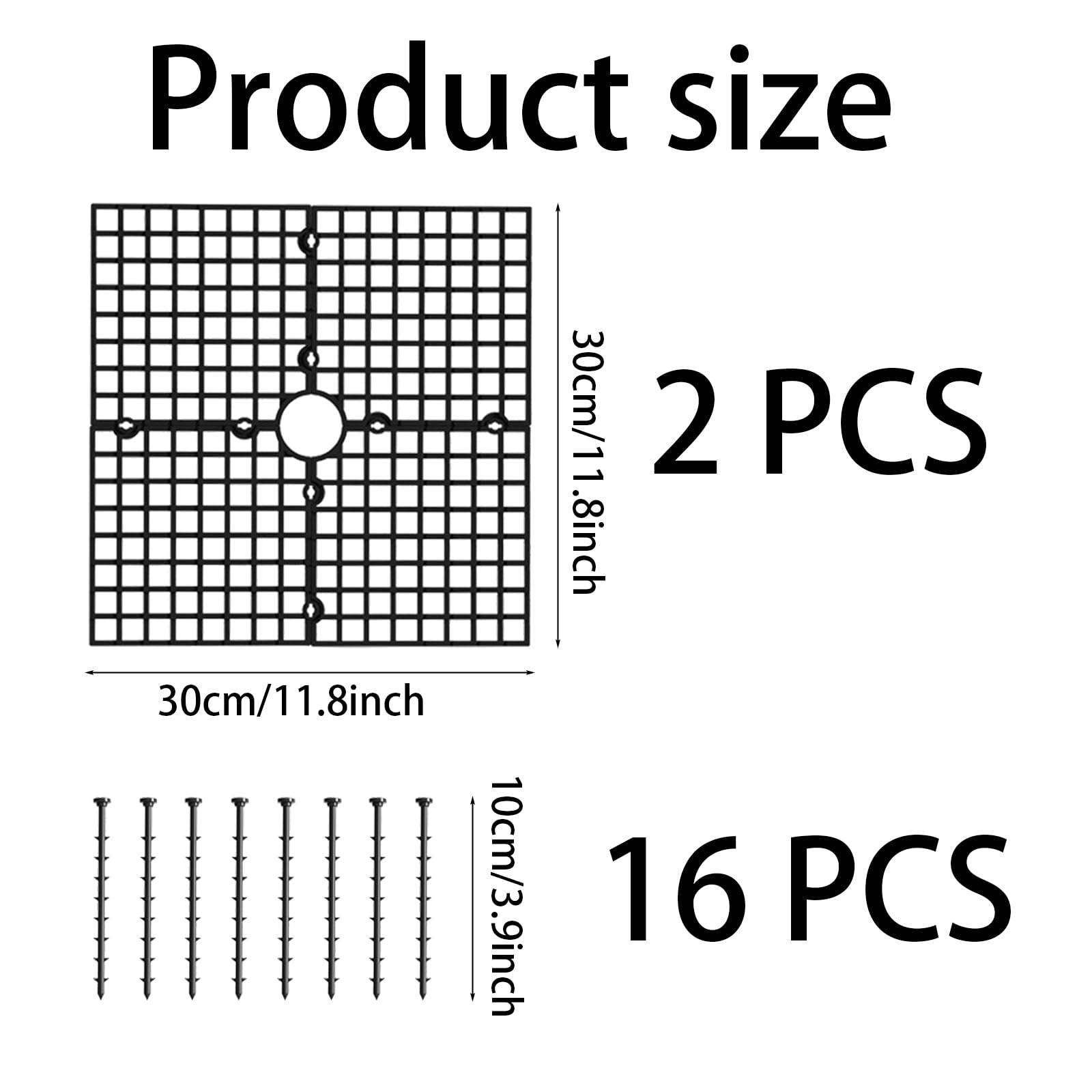 2 Pcs Grande Grille de Pot de Fleurs, Grille Protection Plante 30 Cm Découpable, Protège Plante Chat, Protégez les Plantes des Enfants, des Tout-Petits et des Animaux Domestiques