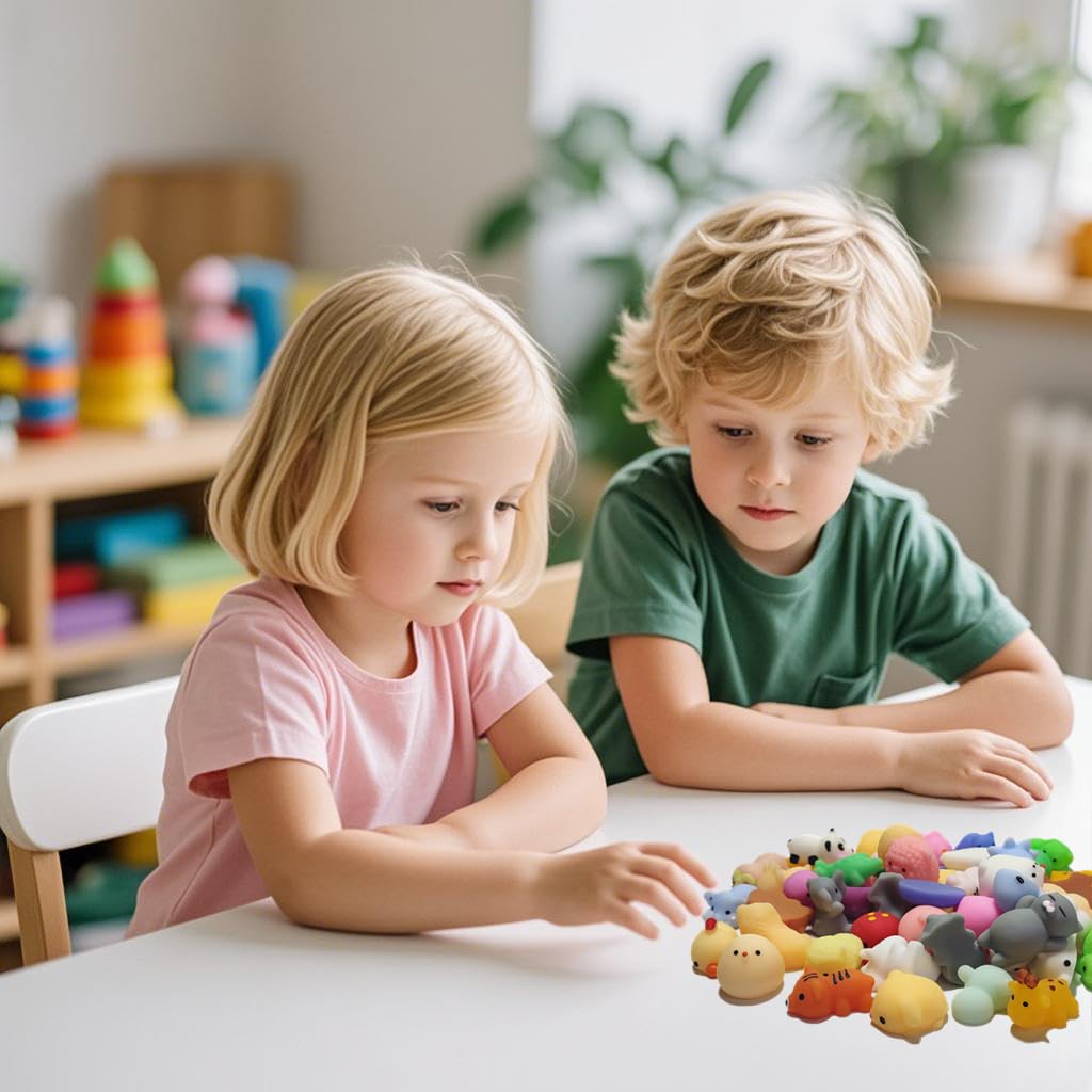 Lot De 50 Mochi Squishy Dégradés – Jouets Anti-Stress Gélatineux, Cadeaux Pour Sacs à Bonbons Et Récompenses