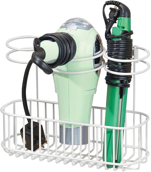 mDesign Soporte de pared para secador de pelo – Práctico ...