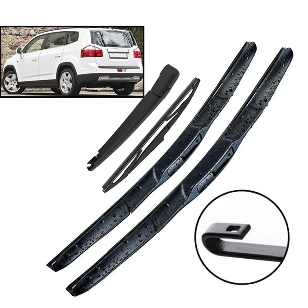 Tergicristalli per Chevrolet Orlando 2011-2018, 24"/19"/10" Kit spazzole tergicristallo Anteriori Posteriori Kit Spazzola per Parabrezza