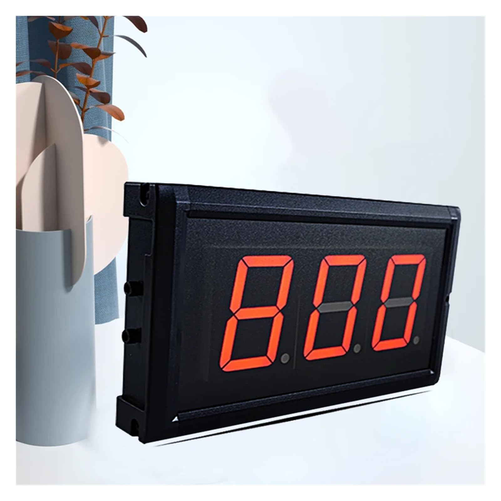 3 Zoll 3-stelliges LED-Display, digitaler Sicherheits-Tageszähler, Wandmontage, Fernbedienung, einseitiges, voll rotes Display Einsatz in Mehreren Szenarien