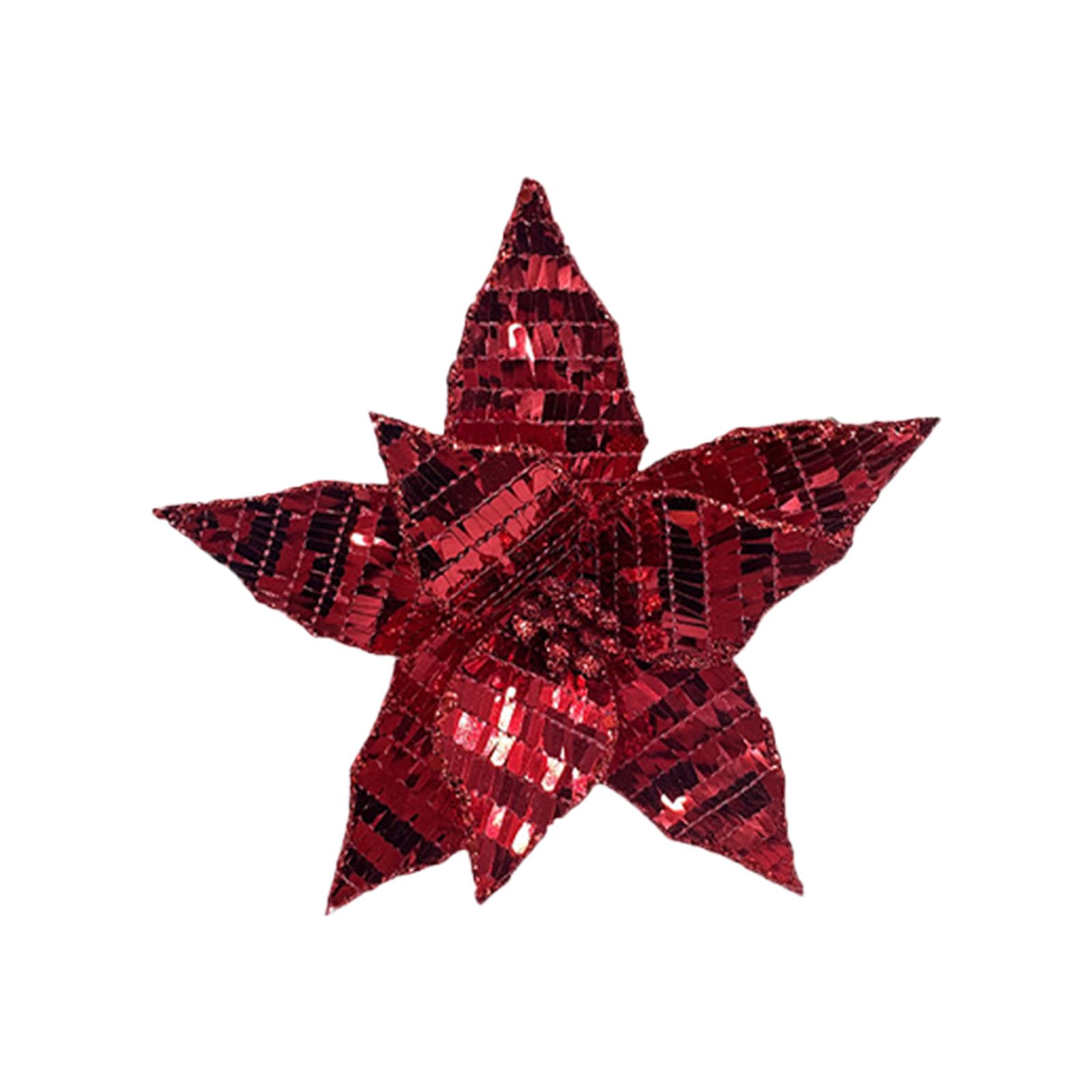 Kalttoy Red Artificial Poinsettia Stems Christmas Tree Decoration For Wedding Holiday Party Centerpieces Vase Flower Arrangements Christmas Decorations