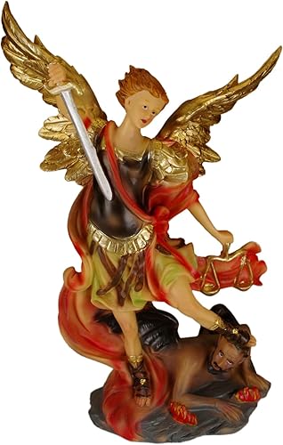 Miniatura 10 de PSYHILAR Estatua de San Judas Tadeo de 12 pulgadas, estatua de San Judas Monedas de monedas, figura religiosa de resina