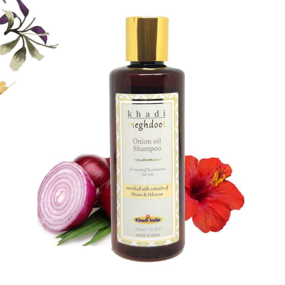 Khadi MeghdootOnion Oil Shampoo 210ml for Dandruff & Premature Hair Loss