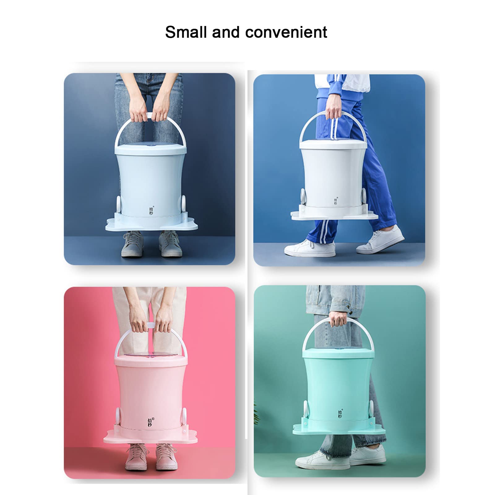 Mini essiccatore a manovella, Lavatrice Portatile a manovella ed essiccatore per Campeggio, dormitori - Mini asciugatrice Manuale Non elettrica per Appartamenti e Uso Domestico