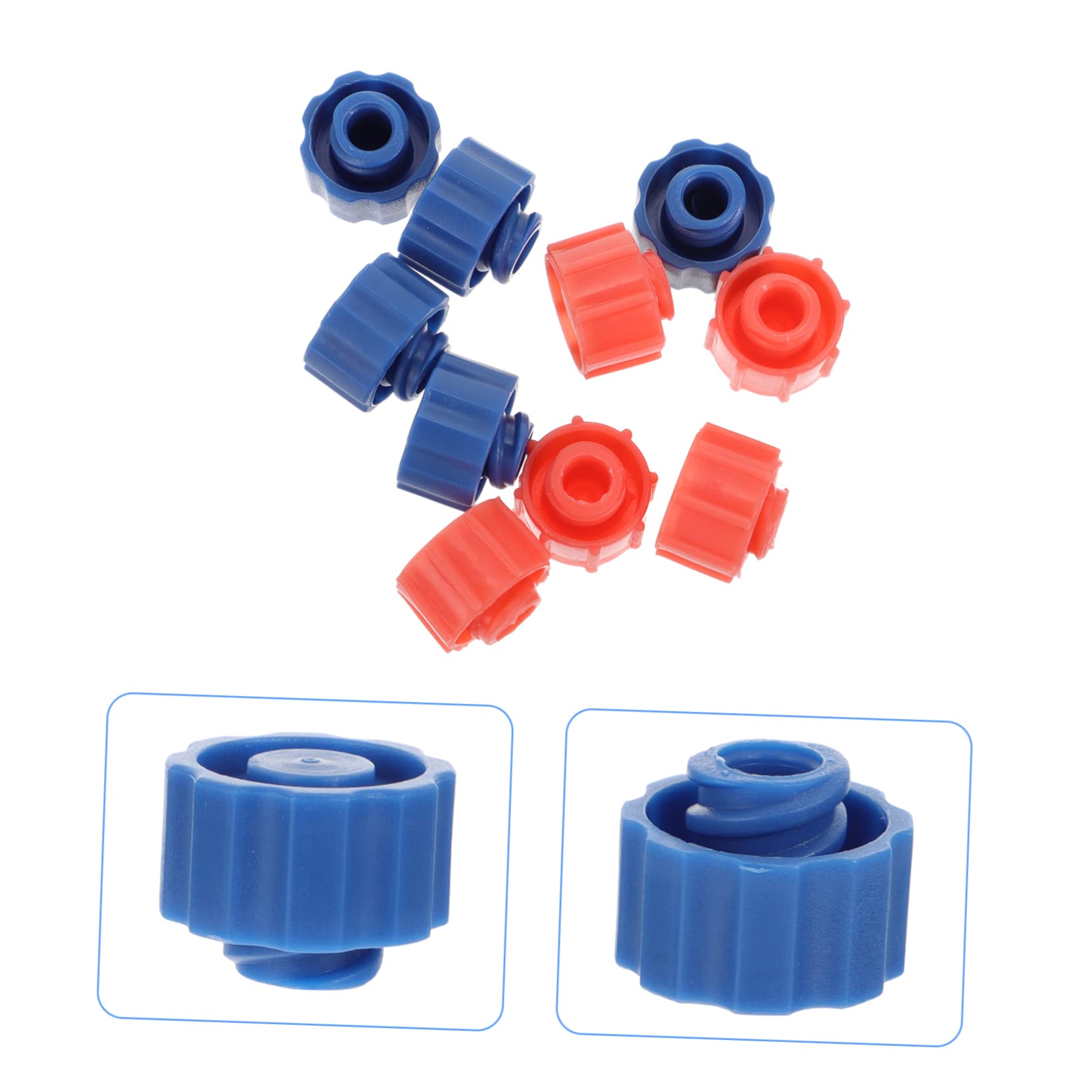 SOLUSTRE 100Pcs Plug Glue applicator tip Cap Dispensing Stop caps Medication Needles Cap Dispensing Cap Oral Feeder Cap Needles Cap luer Lock caps for Feeding Tubes The Needle