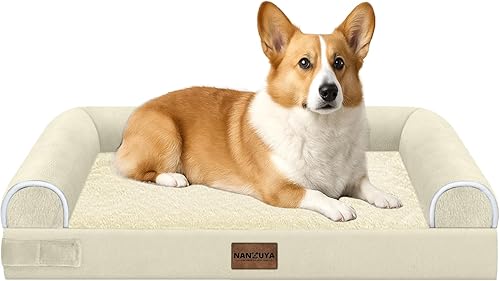 Miniatura 136 de Cama grande para perros ortopédica lavable: camas con almohada XL para perros grandes, sofá de espuma viscoelástica, impermeable, funda extraíble
