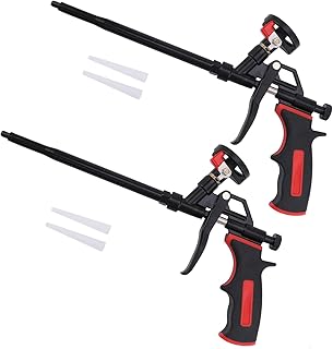 DAFEIKE Foam Spray Gun Foam Insulation Gun Updated Teflon Foam Dispensing Gun Cleaner Save Expanding Pu Foam Gun for Insulating and Caulking 2 Pack Black