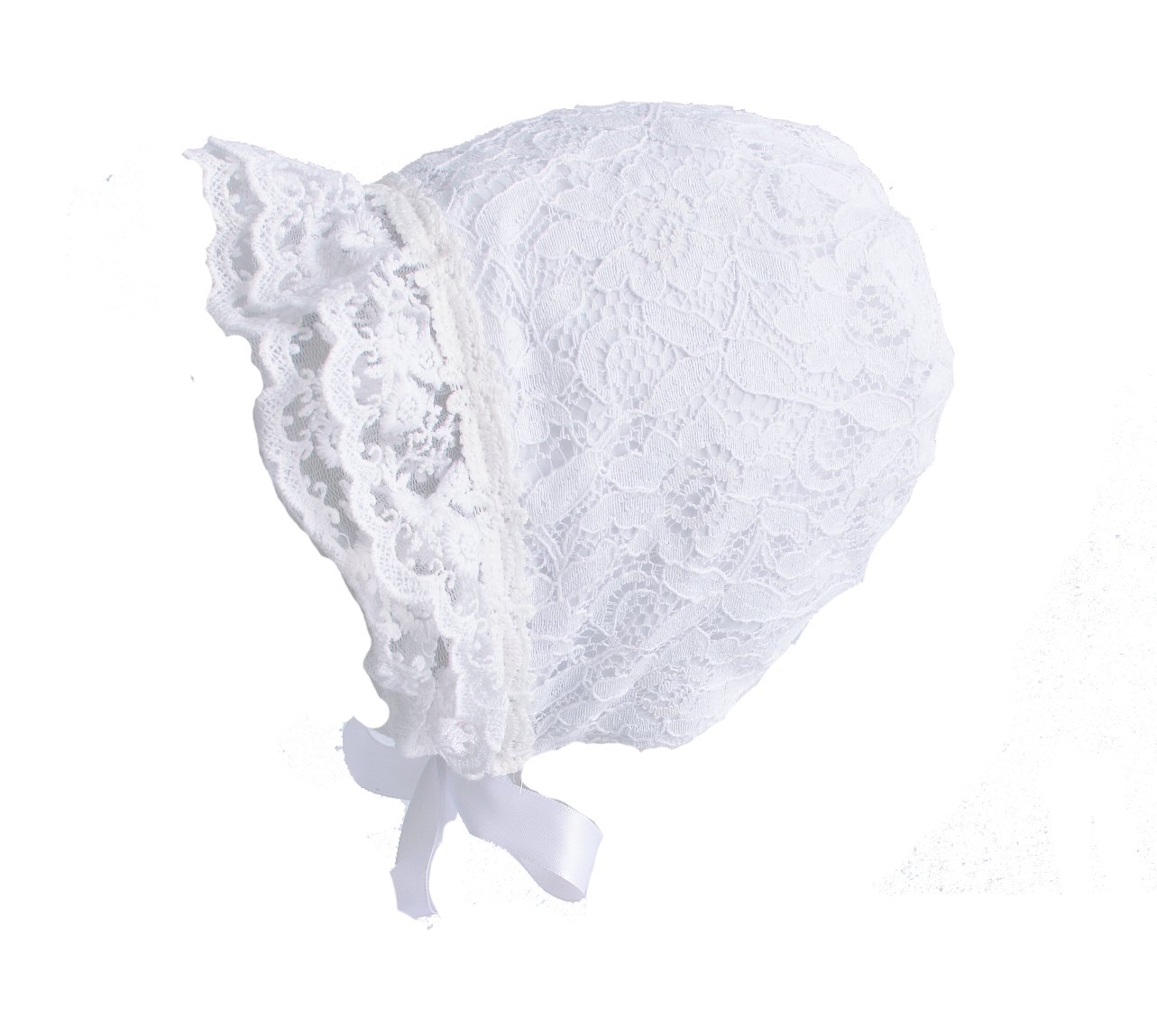 Cinda Bambino Lungo Manica Pizzo Battesimo Festa Vestito e Cofano