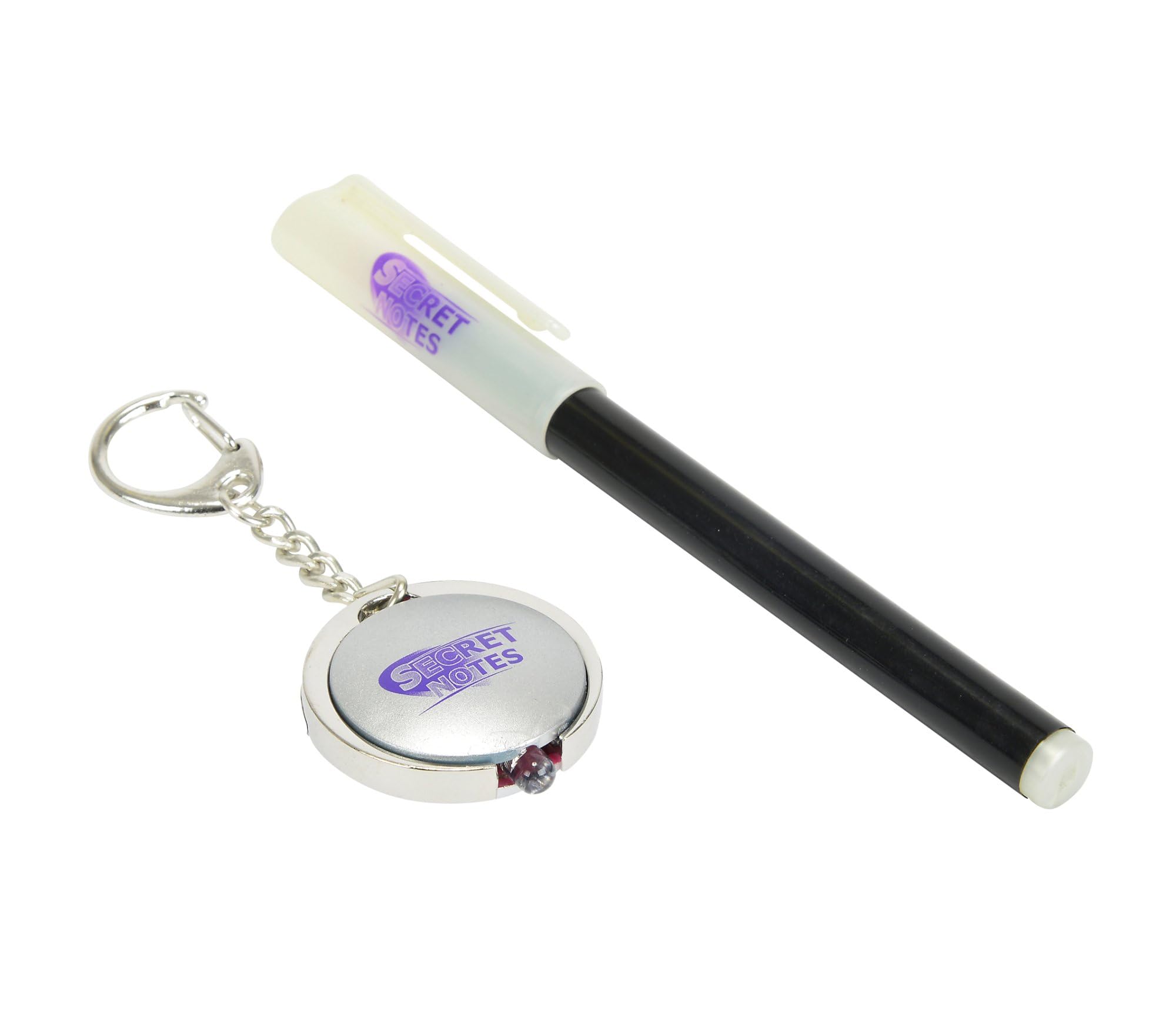 Simba 105954080 - Secret Notes długopis i lampa UV, magiczne pismo widoczne za pomocą światła, od 6 lat