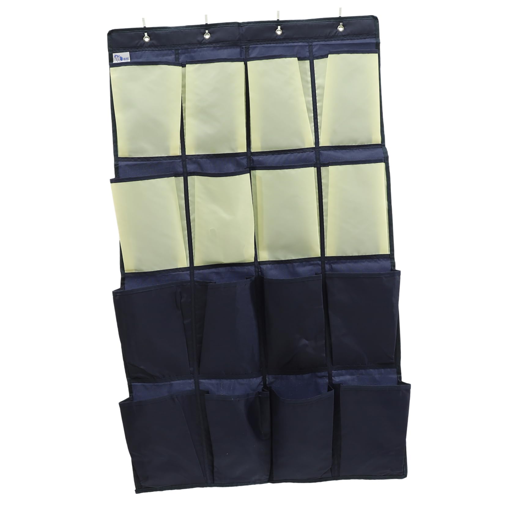 MUSISALY Over-the-door Shoe Organizer 16 Pouches Hanging Bag Closet Storage over Door Hooks