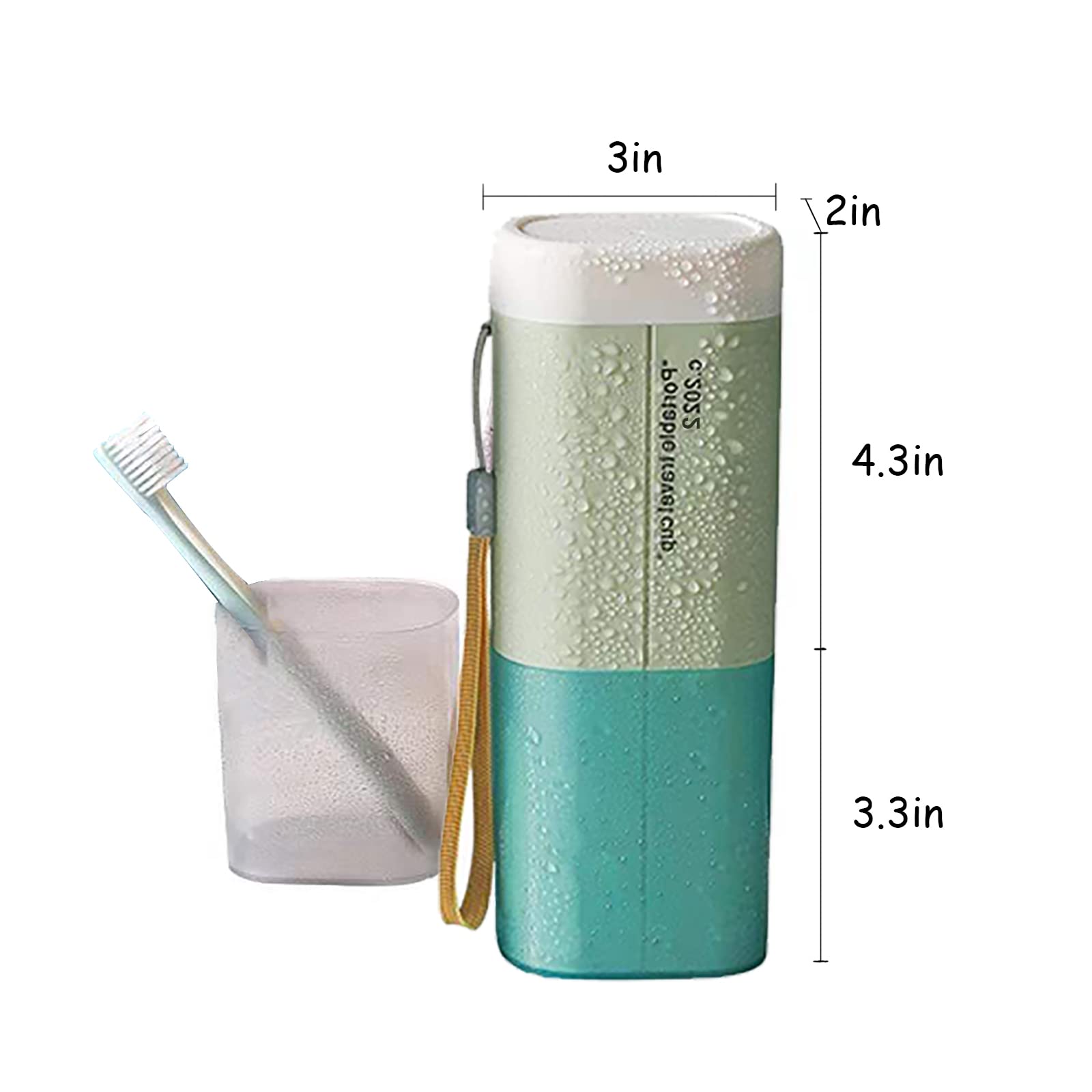 Spazzolino da viaggio contenitori, multifuction plastica spazzolini da denti dentifricio Set
