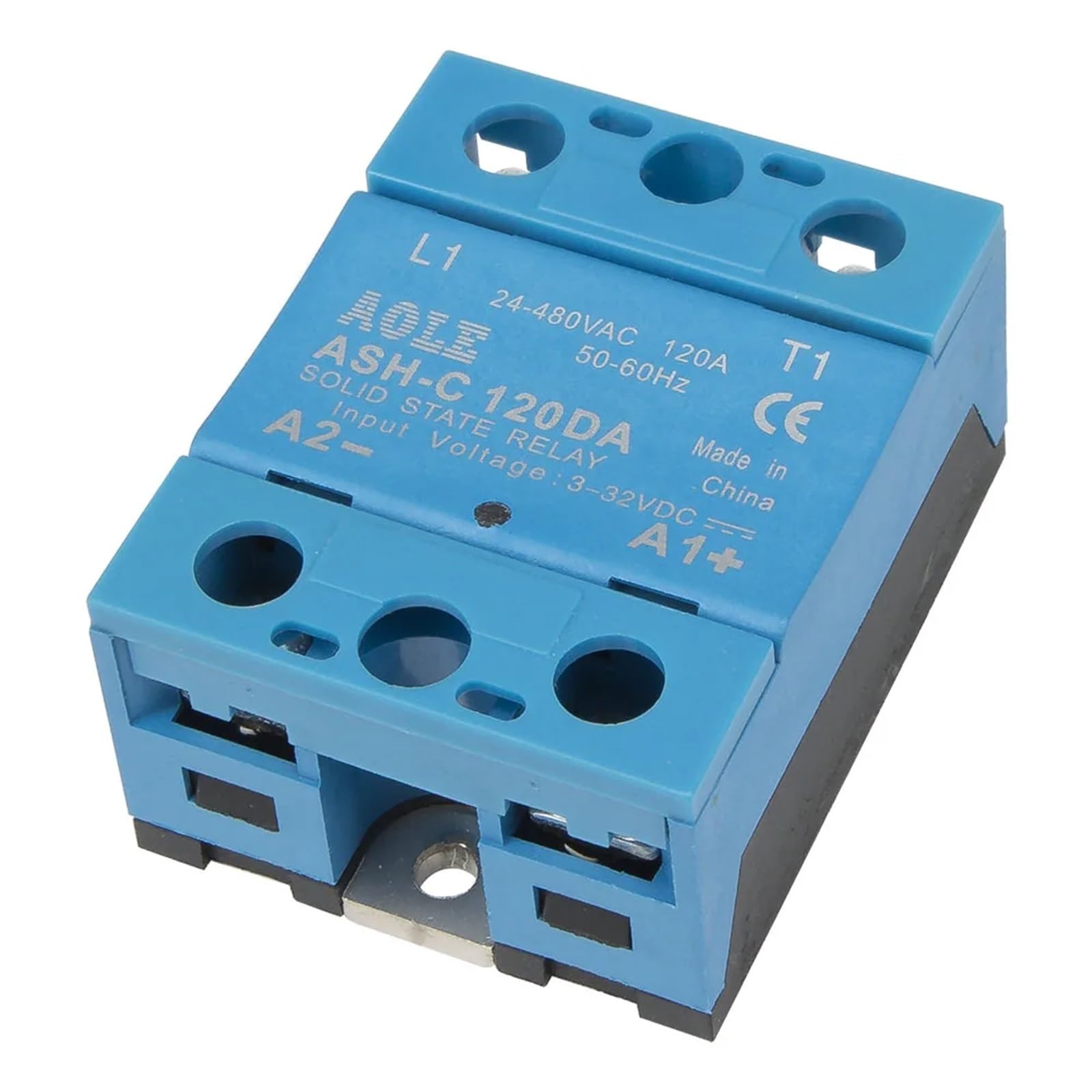 WBNFFUCYU ASH-C-120DA Single Phase DC to AC 120A 24-480VAC Solid State Relay 120DA SSR