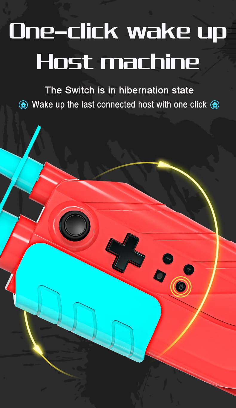 Controller pistola gioco di tiro per Nintendo Switch giochi di caccia, gioco di tiro caccia impugnatura controller impugnatura mano giochi di tiro accessorio (Bianco)