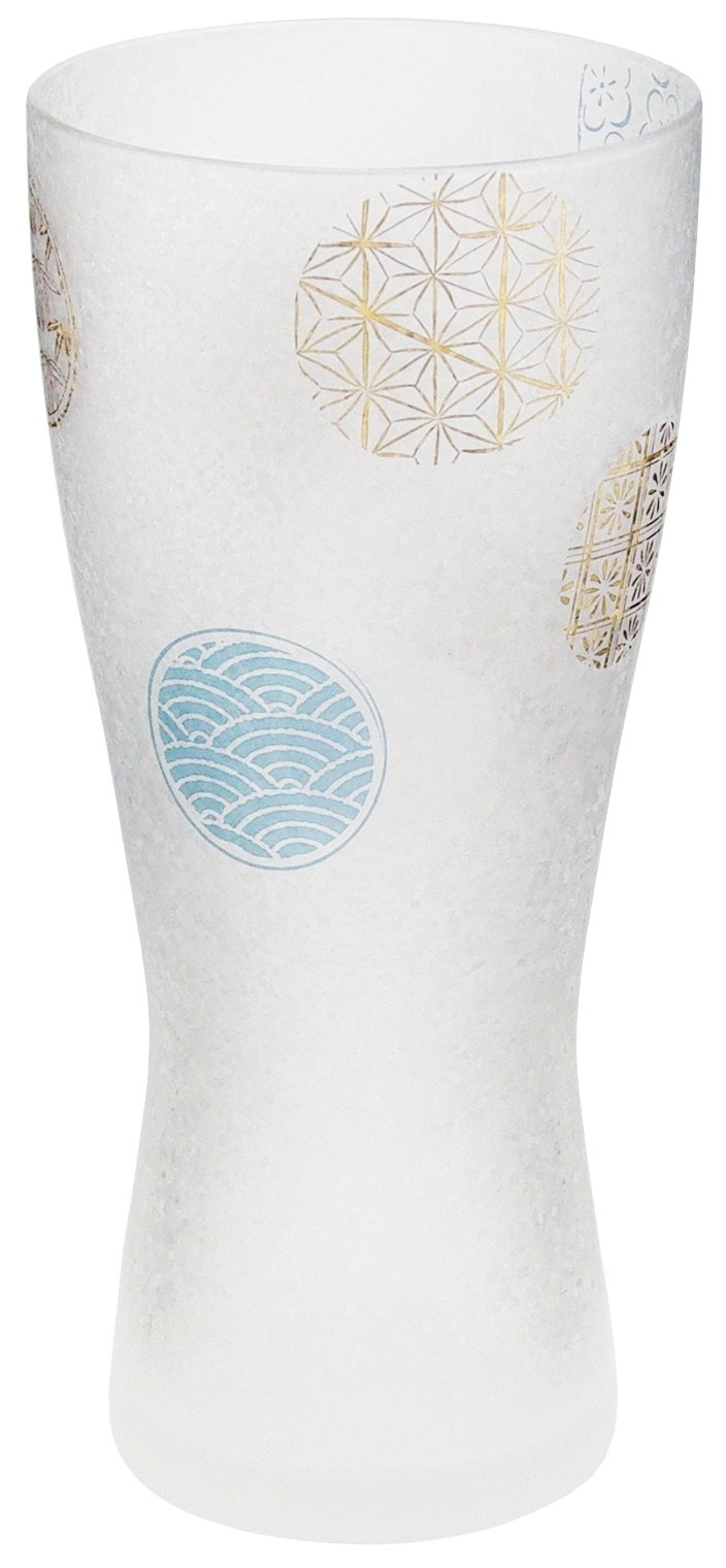 Aderia 6593 Beer Glass, Round Crest, Foam Making, 10.1 fl oz (310 ml), Premium Nippon Taste, Beer Mug, Beer Glass, Made in Japan, Comes in a Cosmetic Box, Birthday Gift, Present