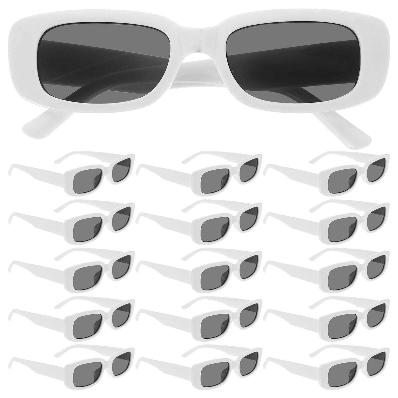 Set Occhiali da Sole Moda Unisex 20 Pezzi in Plastica Leggera, Riducono L'abbagliamento per Festa Estiva e Uso Quotidiano
