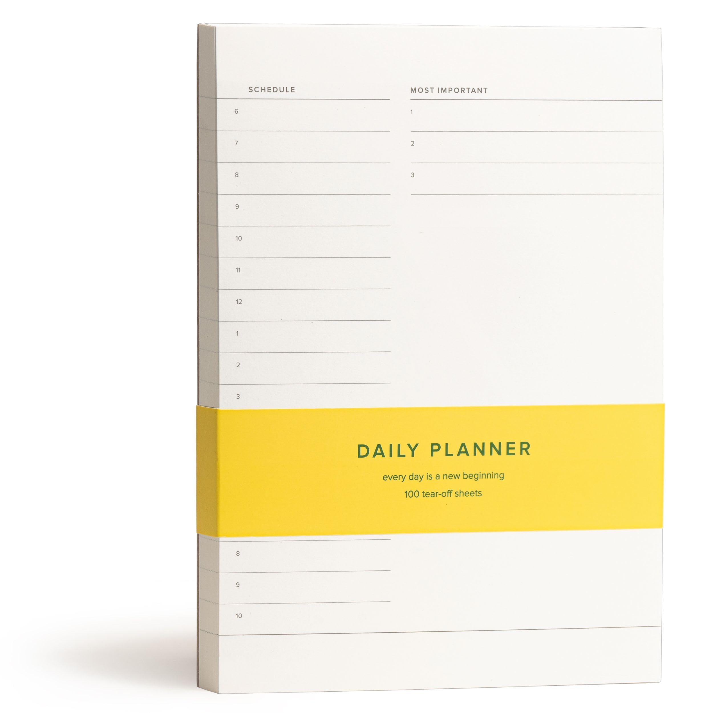 Daily To-Do List Notepad – Desk Pad for Work and Study, Minimal, 8.25x5.85 Inches