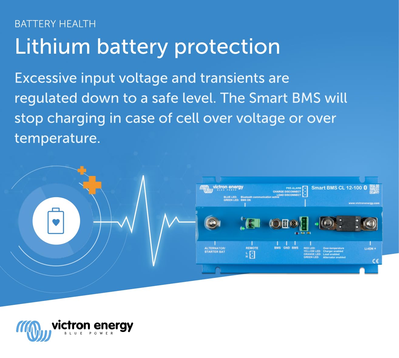 Victron Energy Sistema di Gestione Batteria, Smart BMS CL 12-100
