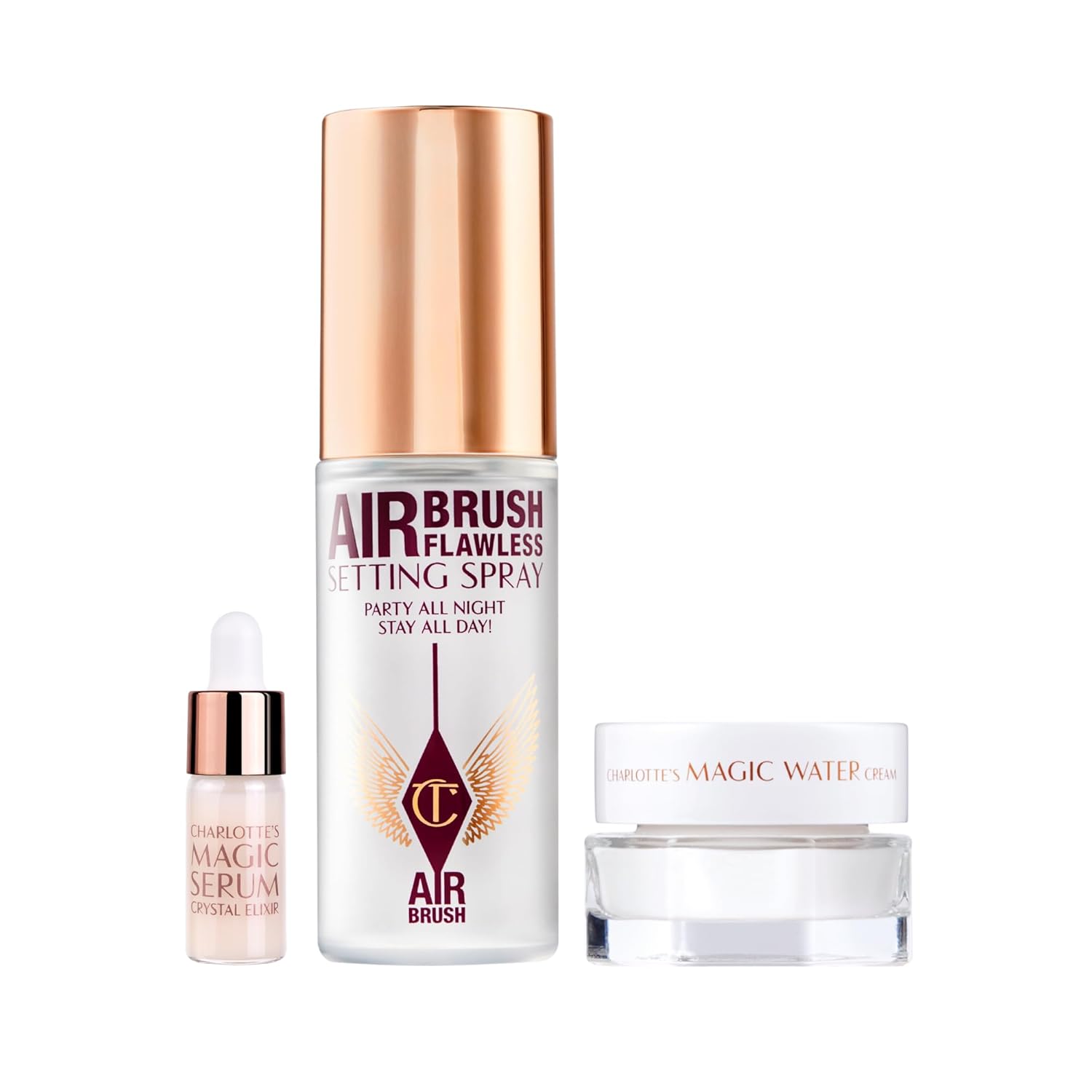 Charlotte Tilbury x Genshin Impact Starfell Treasure - Travel Size Skincare Kit - Magic Water Cream, Crystal Elixir, Setting Spray, Compact Mirror & Genshin Accessories - Pouch Included (6 Count) - Image 10