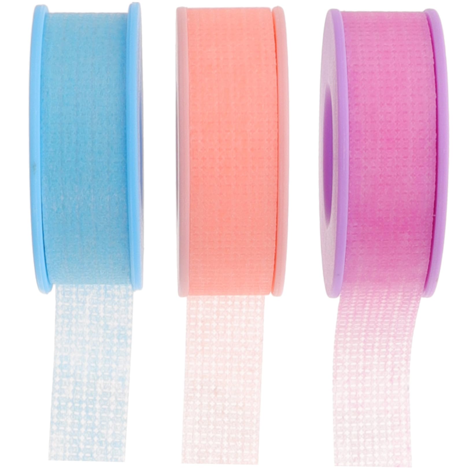 Mikinona 12rollos Cinta Adhesiva Para Pestañas De Cinta De Gel De Silicona No Tejida Transpirable y Cortable Para Extensiones De Pestañas