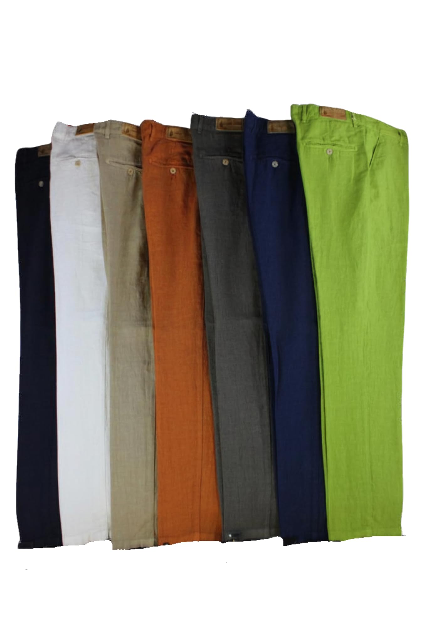 Pantaloni Lino Uomo Estivi 100% Puro Lino e Manifattura Made in Italy, Pantaloni Chino Uomo Leggeri, Massima Traspirabilità Senza Sacrificare l'Eleganza