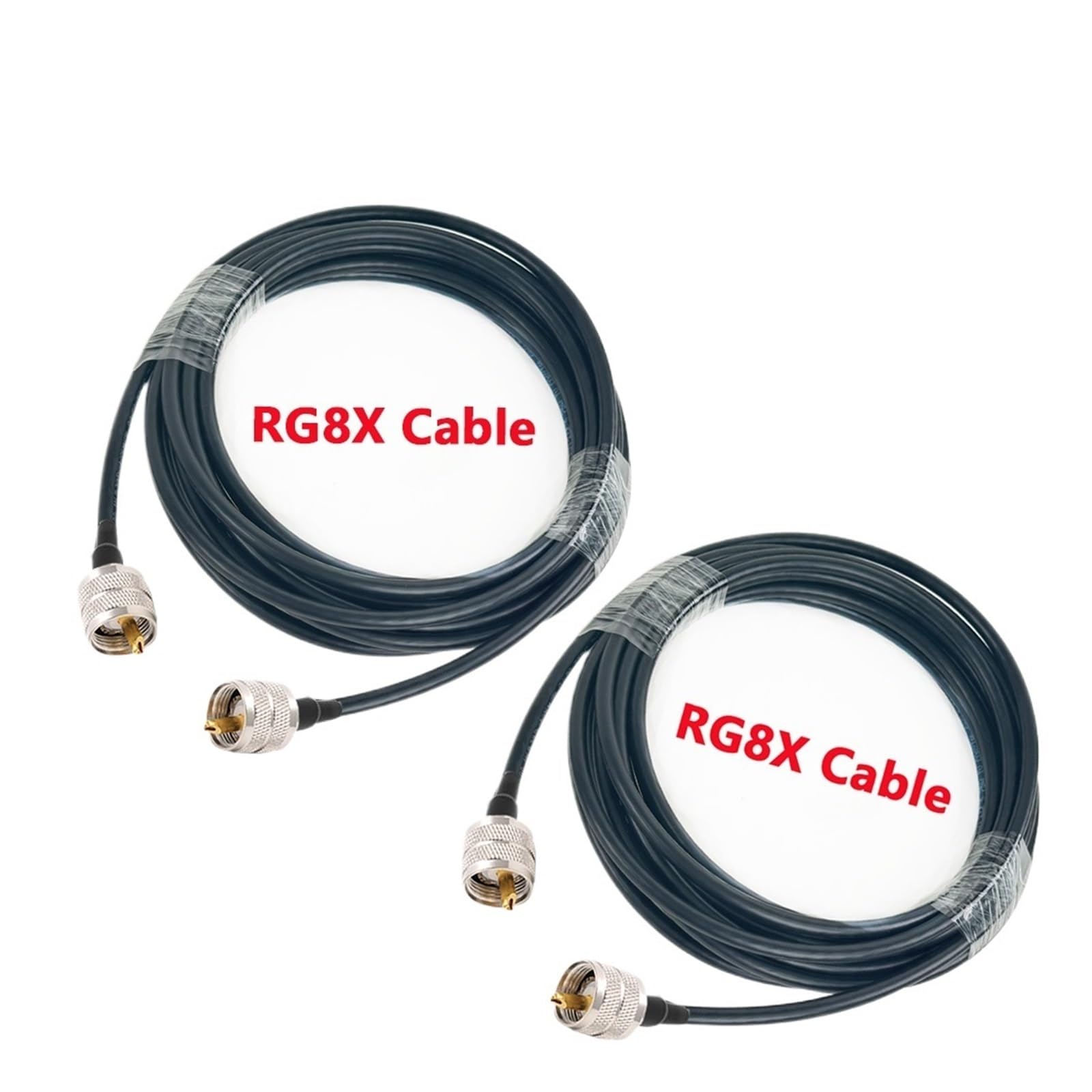 PL259 UHF SO239 Cavo jumper RG8X CB Antenna coassiale a bassa perdita 50 Ohm maschio a prolunga coassiale(UHF F to UHF F,8M)