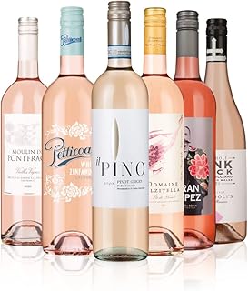 Laithwaites Rose Wine Selection - Case of 6 Mixed Bottles (75cl) - Variety of Pink and Fruity Wine, Pinot Grigio & Garnacha - Includes Californian Petticoat White Zinfandel & More