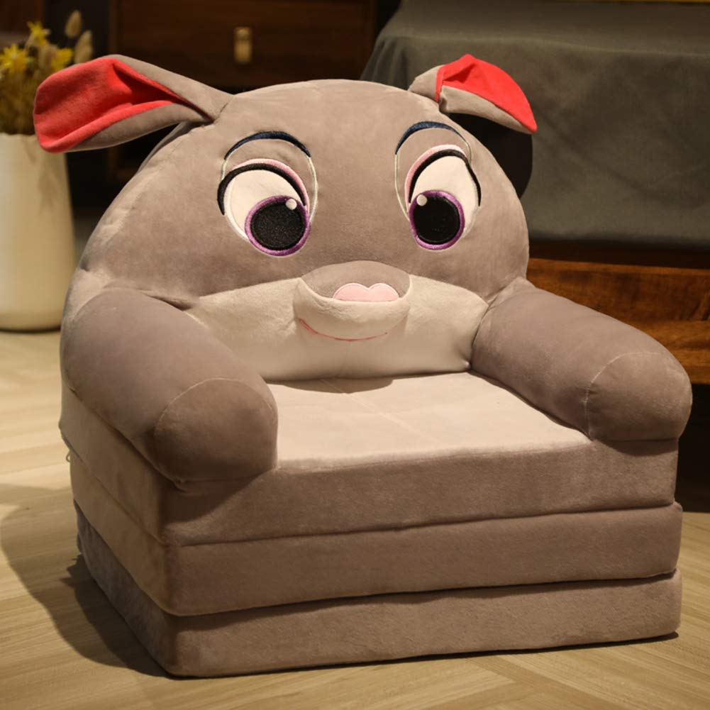 Cute Cartoon Kids Sofa,Flip Open Lazy Sofa Backrest Chair,Luxury Velvet Foldable Children Sofa Bed,Soft Upholstery Foam Recliner A 50x40x47cm(20x16x19inch)