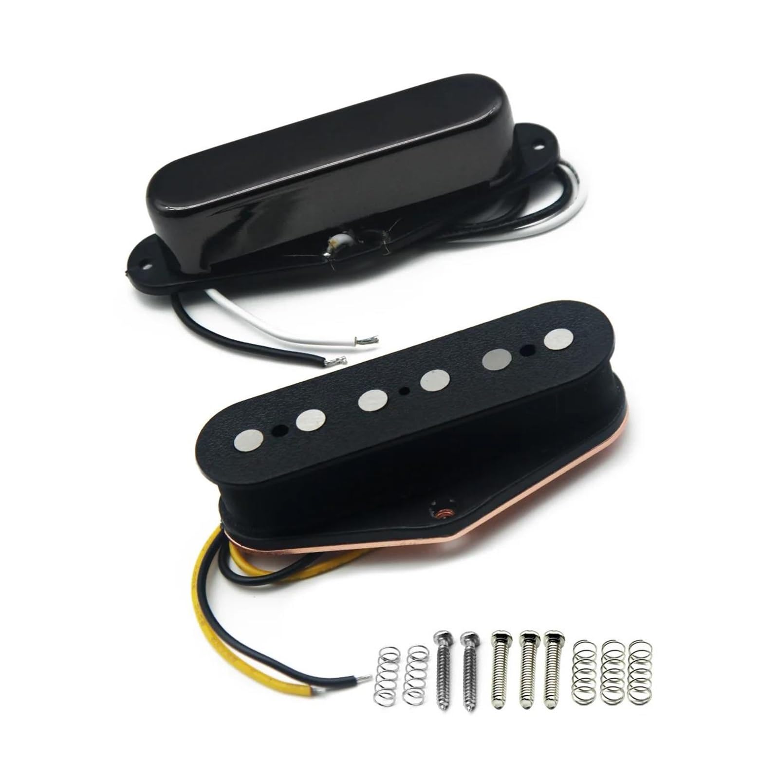 Alnico 5 E Gitarre Single Coil Pickup Kit Neck Bridge Zubehör In Mehreren Farben Erhältlich(Black NB Set)